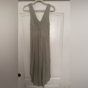 Sage green soft boho summer midi/maxi dress